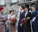  Benedikte, Marie, Joachim, Mary et Frederik attendent l'arrivée de la reine. 
 La famille royale de Danemark s'est rassemblée mardi 2 octobre 2012 à Christiansborg pour la réouverture officielle du Parlement, lancement de l'année politique. La reine Margrethe II était entourée du prince Henrik, du prince Frederik avec la princesse Mary, du prince Joachim avec la princesse Marie, et de la princesse Benedikte. 