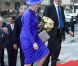 La reine Margrethe II arrive au Parlement. La famille royale de Danemark s'est rassemblée mardi 2 octobre 2012 à Christiansborg pour la réouverture officielle du Parlement, lancement de l'année politique. La reine Margrethe II était entourée du prince Henrik, du prince Frederik avec la princesse Mary, du prince Joachim avec la princesse Marie, et de la princesse Benedikte.