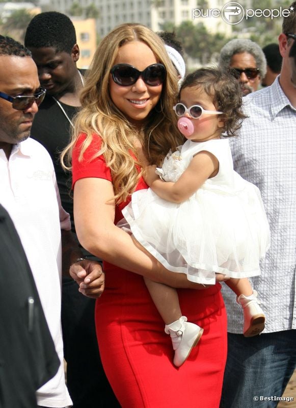 Mariah Carey et Nick Cannon se rendent avec leurs enfants au parc Kuboo à Santa Monica, le samedi 6 octobre 2012.