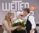 Jennifer Lopez sur le plateau de l'émission  Wetten Dass , à Dusseldorf, en Allemagne, le samedi 6 octobre 2012.