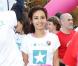 Aïda Touihri lors de la 10e édition de de la course Odyssea au profit de de la lutte contre le cancer du sein au château de Vincennes le 7 Octobre 2012