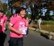 Valérie Fourneyron lors de la course célébrant le 10e anniversaire d'Odyssea qui lutte pour sensibiliser le plus grand nombre au cancer du sein