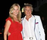 Rod Stewart et sa femme Penny Lancaster à Santa Monica, le 11 septembre 2012