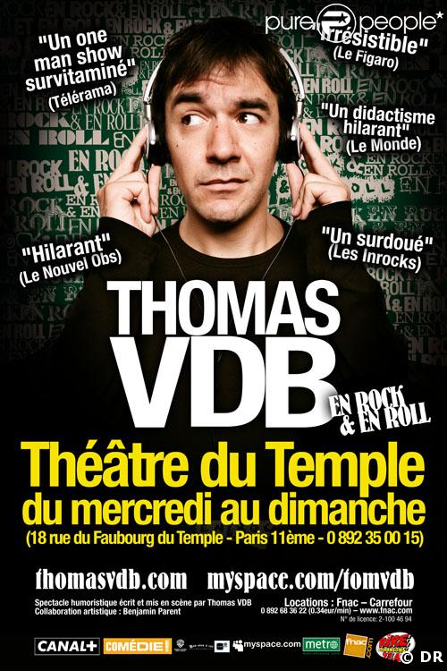 L'affiche du spectacle de Thomas VDB