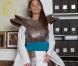 Yoake San de Top Chef lors des essayages de robes pour le Salon du Chocolat 2012, le 5 octobre 2012 à Paris