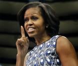 Michelle Obama le 16 octobre 2012 à l'Université de North Carolina à Chapel Hill
