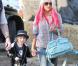Christina Aguilera, son fils Max et son boyfriend Matthew Rutler à Los Angeles, le 14 octobre 2012.