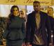 Kim Kardashian et Kanye West, main dans la main à la sortie du restaurant Dal Bolognese à Rome. Le 18 octobre 2012.