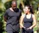 Exclusif - Kim Kardashian and Kanye West font du sport à Los Angeles, le 10 août 2012.