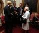 La reine Elizabeth II d'Angleterre lors d'une réception donnée à Buckingham Palace le 23 octobre 2012 en l'honneur des médaillés olympiques et paralympiques des Jeux olympiques de Londres