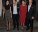 Pippa Middleton en Stella McCartney avec son frère James et ses parents Carole et Michael lors du lancement de son livre  Celebrate: A Year Of Festivities for Family and Friends  chez Daunt Books dans Fulham à Londres le 25 octobre 2012.