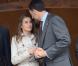 Letizia et Felipe d'Espagne, très proches, visitent le village de Bueno aux Asturies, nommé village exemplaire, le 27 octobre 2012