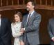 Letizia et Felipe d'Espagne visitent le village de Bueno aux Asturies, nommé village exemplaire, le 27 octobre 2012