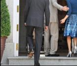 Le prince Albert de II de Monaco et la princesse Letizia