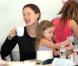 Jennifer Garner et Ben Affleck ont emmené leurs filles Seraphina et Violet à un atelier de confection de pâtisseries à West Hollywood, le 28 octobre 2012.