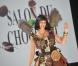 Erika Moulet lors du défilé qui lance le Salon du chocolat à la Porte de Versailles le 30 octobre 2012 à Paris