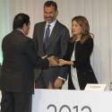 Princesse Letizia : Eblouissante en robe courte avec Felipe pour les Prix Seres