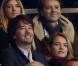 Antoine Arnault et Natalia Vodianova très amoureux lors du match de coupe de la Ligue entre le PSG et l'OM (2-0) au Parc des Princes le 31 octobre 2012