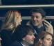 Francois Baroin et sa fille Constance lors du match de Coupe de la Ligue au Parc des Princes à Paris entre le PSG et l'OM