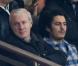 Luis Fernandez et son fils lors du match PSG-OM de coupe de la Ligue le 31 octobre 2012 à Paris