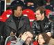 Richard Gasquet et Gaël Monfils lors du match de Coupe de la Ligue entre le PSG et l'OM (2-0) le 31 octobre 2012 à Paris au Parc des Princes