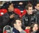 Richard Gasquet et Gaël Monfils lors du match de Coupe de la Ligue entre le PSG et l'OM (2-0) le 31 octobre 2012 à Paris au Parc des Princes