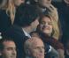 Natalia Vodianova et Antoine Arnault lors du match de Coupe de la Ligue entre le PSG et l'OM (2-0) le 31 octobre 2012 à Paris au Parc des Princes