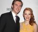 Dan Stevens et Jessica Chastain à la soirée de lancement de la pièce  The Heiress  à New York, le 1er novembre 2012.