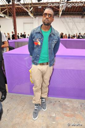 Kanye West au défilé Louis Vuitton
