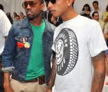 Kanye West et Pharell Williams  au défilé Louis Vuitton