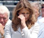 Steffi Graf lors de l'introduction de son mari Andre Agassi au Tennis Hall of Fame à Newport, 11 juillet 2004.