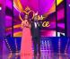 Jean-Pierre Foucault et Delphine Wespiser, Miss France 2012, en direct du journal de 20 heures de TF1 avec Claire Chazal le samedi 8 décembre 2012 avant la soirée Miss France 2013