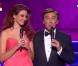 Jean-Pierre Foucault et Delphine Wespiser, Miss France 2012 le samedi 8 décembre 2012 avant la soirée Miss France 2013 sur TF1