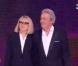Alain Delon et Mireille Darc lors de l'élection de Miss France 2013 le samedi 8 décembre 2012 sur TF1 en direct de Limoges