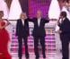 Alain Delon et Mireille Darc lors de l'élection de Miss France 2013 le samedi 8 décembre 2012 sur TF1 en direct de Limoges
