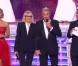Alain Delon et Mireille Darc lors de l'élection de Miss France 2013 le samedi 8 décembre 2012 sur TF1 en direct de Limoges