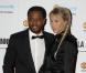 Patrice Evra et sa femme Sandra  lors du gala de l'UNICEF organisé par l'équipe de Manchester United à Manchester le 19 décembre 2012 