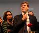 Arnaud Montebourg et Audrey Pulvar à Paris, le 9 octobre 2011.