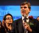 Arnaud Montebourg et Audrey Pulvar à Paris, le 9 octobre 2011.