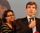 Arnaud Montebourg et Audrey Pulvar à Paris, le 9 octobre 2011.