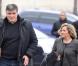 David Douillet et sa femme Valérie au meeting de Nicolas Sarjozy à la Concorde, à Paris, le 15 avril 2012.