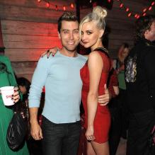 Lance Bass et Ashlee Simpson lors de la soirée SVEDKA Vodka à Los Angeles, le jeudi 31 janvier 2013.