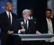 George Lucas, producteur du film Red Tails, reçoit le Vanguard award au cours de la 44e cérémonie des NAACP Image Awards au Shrine Auditorium. Los Angeles. Le 1er février 2013.