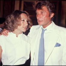 Nathalie Baye et Johnny Hallyday à Paris, le 22 juin 1984.