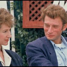 <p>Nathalie Baye et Johnny Hallyday au Festival de Cannes, le 15 mai 1985. </p>