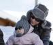  La princesse Marie et le prince Joachim de Danemark lors de leurs vacances d'hiver à Villars-sur-Ollon, photographiés le 13 février 2013 avec leurs enfants Nikolai (13 ans), Felix (11 ans), Henrik (3 ans) et Athena (1 an) au Col de la Bretaye. 