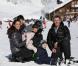  La princesse Marie et le prince Joachim de Danemark lors de leurs vacances d'hiver à Villars-sur-Ollon, photographiés le 13 février 2013 avec leurs enfants Nikolai (13 ans), Felix (11 ans), Henrik (3 ans) et Athena (1 an) au Col de la Bretaye. 