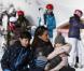  La princesse Marie et le prince Joachim de Danemark lors de leurs vacances d'hiver à Villars-sur-Ollon, photographiés le 13 février 2013 avec leurs enfants Nikolai (13 ans), Felix (11 ans), Henrik (3 ans) et Athena (1 an) au Col de la Bretaye. 