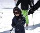  La princesse Marie et le prince Joachim de Danemark lors de leurs vacances d'hiver à Villars-sur-Ollon, photographiés le 13 février 2013 avec leurs enfants Nikolai (13 ans), Felix (11 ans), Henrik (3 ans) et Athena (1 an) au Col de la Bretaye. 