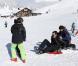  Le prince Felix propulse Joachim, amateur de vitesse ! La princesse Marie et le prince Joachim de Danemark lors de leurs vacances d'hiver à Villars-sur-Ollon, photographiés le 13 février 2013 avec leurs enfants Nikolai (13 ans), Felix (11 ans), Henrik (3 ans) et Athena (1 an) au Col de la Bretaye. 